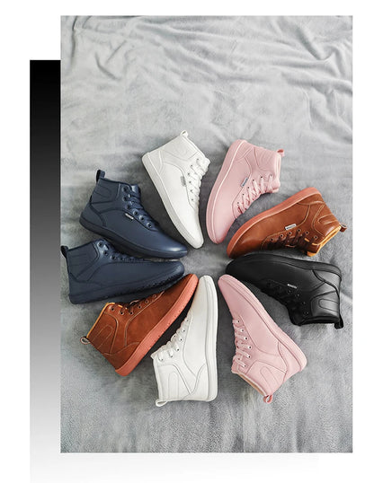 New Winter Booties Outdoor Waterproof Barefoot Boots For Men Ankle Boots Plush Warm Snow Shoes Non-slip Casual Sneakers Big Size