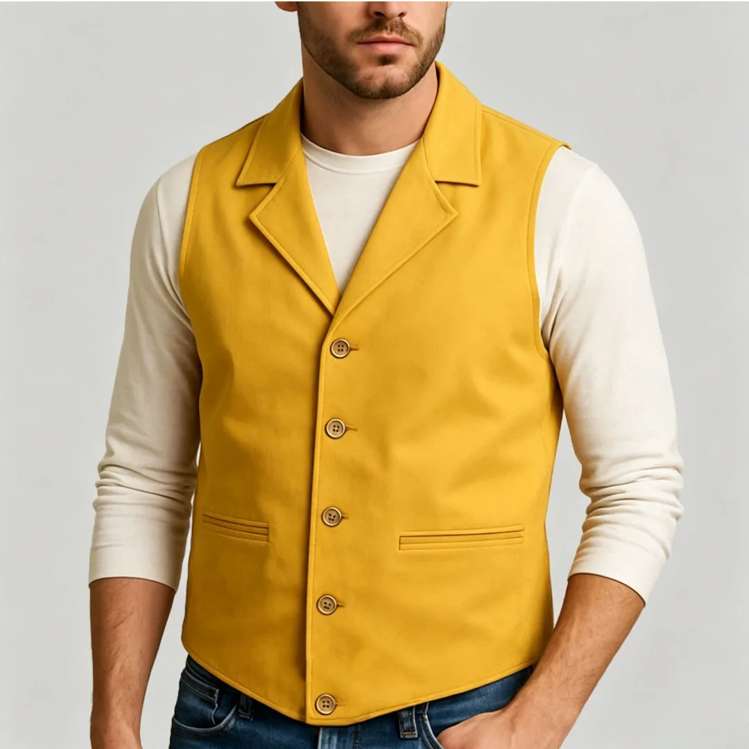 Men Vest Orange Velvet Single Breasted Lapel Waistcoat For Wedding Banquet Party Business Work Office Casual Daily Men Suit Vest