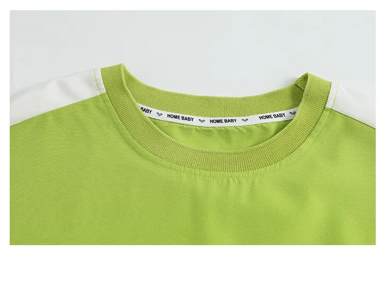 Summer Boys Patchwork Alphabet Half Sleeves T-Shirt Tops+Shorts Pant School Kids Tracksuit Child 2PCS Outfit Workout Set 5-16 Yr