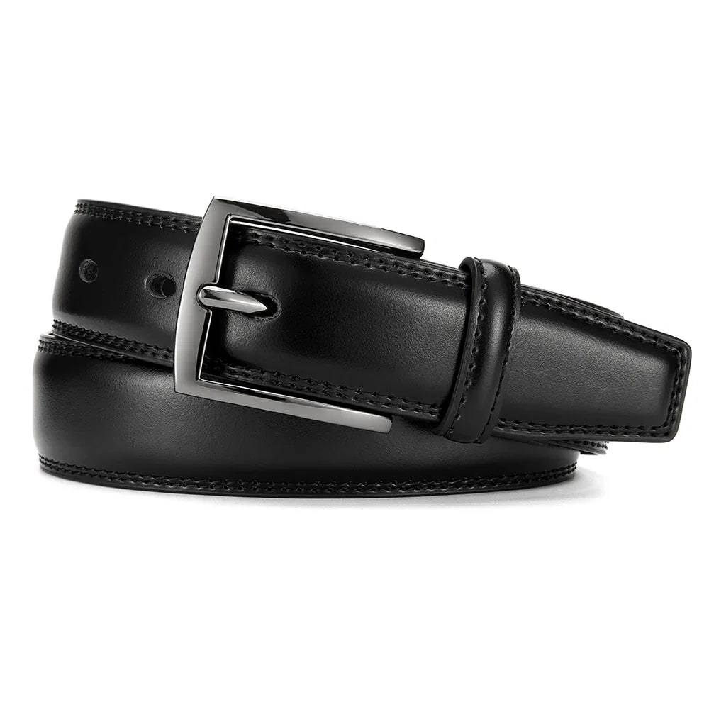 125cm Plus Size Men Belts High Quality Genuine Leather LONG Large Pin Buckle Metal Automatic Buckle Fashion Designer 2023New
