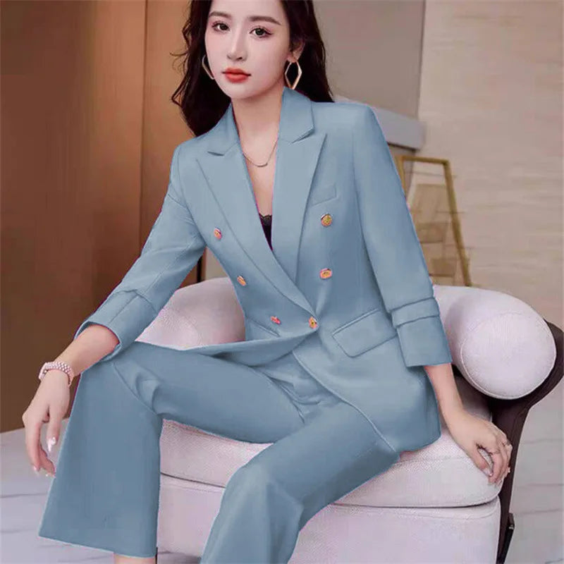 New Advanced Design Women's Suit Jacket Korean Style Spring Autumn Professional White Collar Small Western Clothes