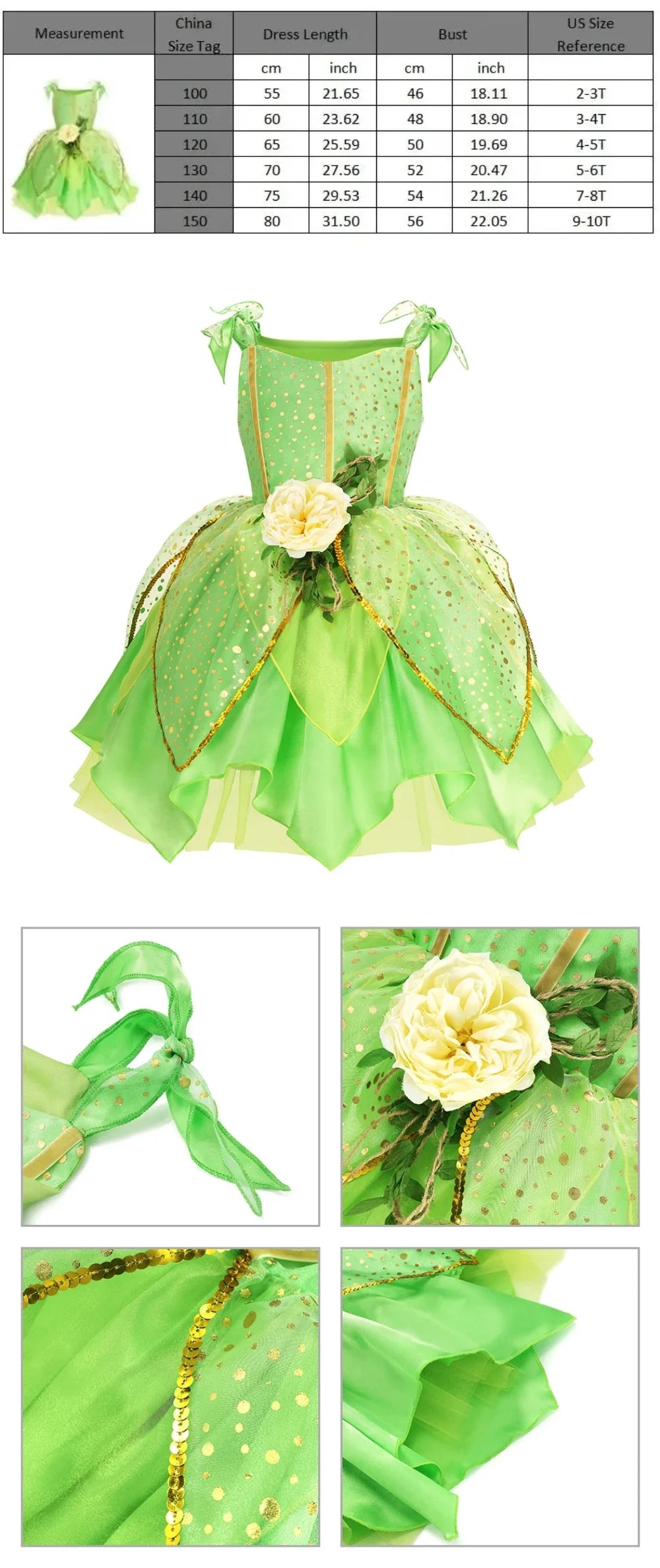 Muababy Princess Dress for Girls Aurora Belle Elsa Jasmine Cosplay Costume Party Halloween Carnival Outfit Kids 2-8Y Vestido