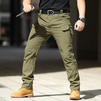 Men City Military Tactical Pants Combat Cargo Trousers Multi-pocket Waterproof Wear-resistant Casual Training Overalls Clothing