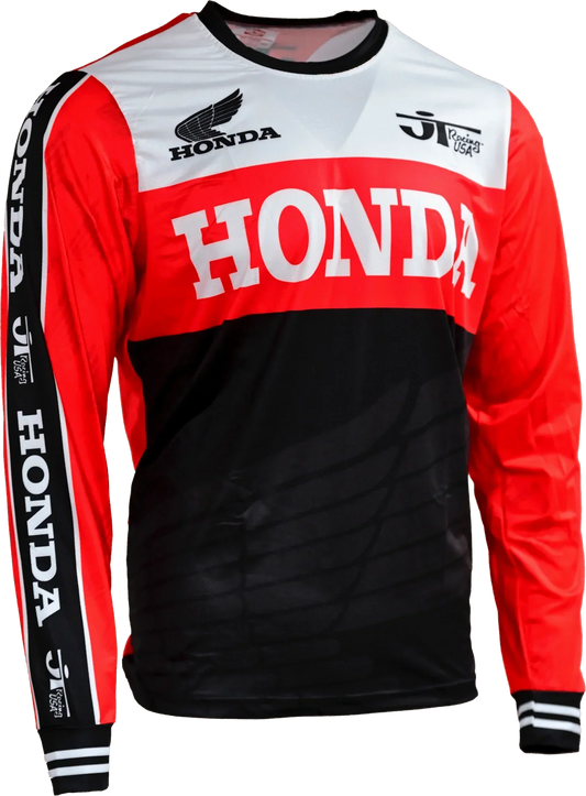 2026 Spring And Autumn Honda Factory Block Jersey Quick Drying Breathable Men's And Women's Long Sleeved Loose Fashion T-Shirt