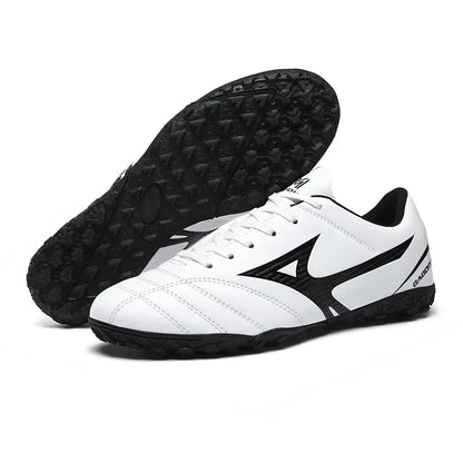 Men Football Boots Soccer Shoes Breathable Professional Turf Outdoor Non-slip Long Spikes Adult Ultralight Training Futsal