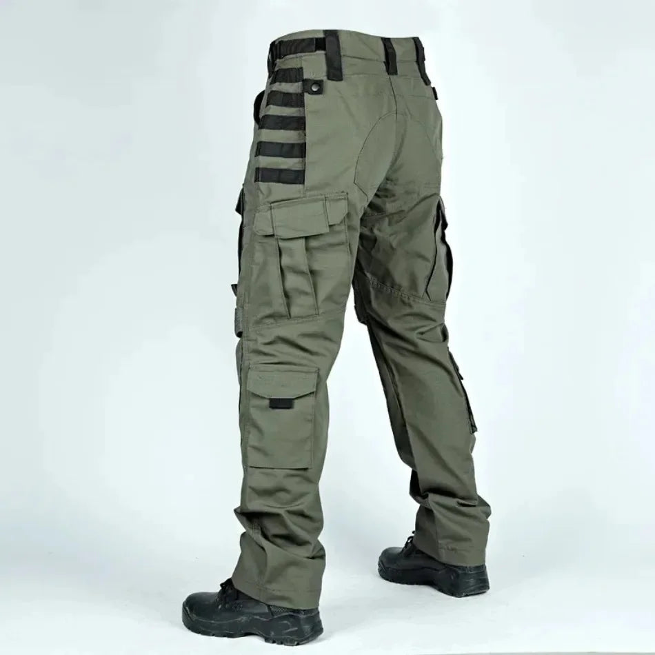 Men Tactical Pants Quick Dry Milit Multi-Pocket Cargo Pants Casual Trousers Wear-Resistant Workwear Traning Hunting Pants Loose