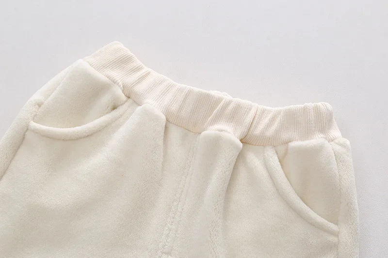 Winter Baby Clothes Suit Boys Clothing Children Girls Thicken Warm T-Shirt Pants 2Pcs/Set Toddler Casual Costume Kids Tracksuits