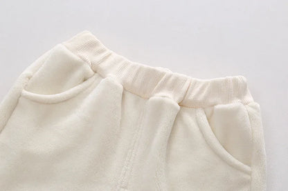Winter Baby Clothes Suit Boys Clothing Children Girls Thicken Warm T-Shirt Pants 2Pcs/Set Toddler Casual Costume Kids Tracksuits