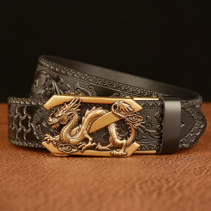 New Retro Fashion Business Men's Belt Western Automatic Buckle Cowboy Casual Style Luxury Brand Punk Belt Men