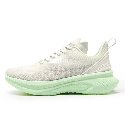 23613 Men Women Summer Lightweight Breathable Running Shoes Shock Absorb Thick Sole High Rebound Wearproof Sports Sneaker