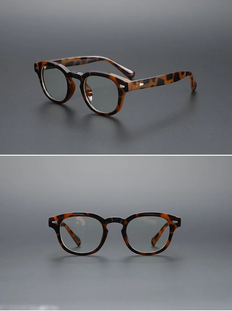 Fashion Simple Round Geometric Design Women's Anti-Blue Light Glasses Men's Reading Glasses Customizable Prescription