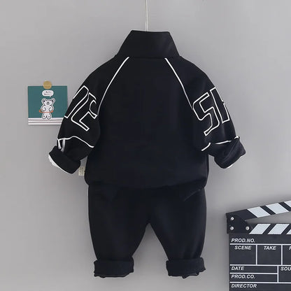 New Spring Autumn Baby Clothes Suit Children Boys Jacket Pants 2Pcs/Sets Kids Girls Clothing Infant Costume Toddler Tracksuits