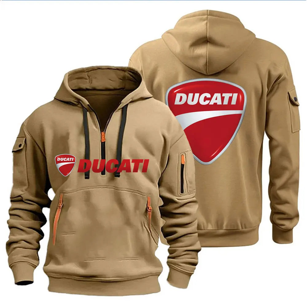 Men's Hooded Sweatshirt Spring Autumn Outdoor Sportswear Fashionable Casual Motorcycle Enthusiasts Clothing 2026