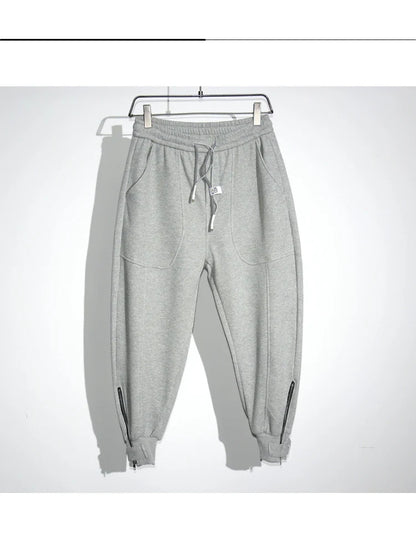 Spring Autumn Korean Fashion Streetwear Hip Hop Sweatpants Kpop Couple Jogging Pants Harajuku Black Sports Harem Joggers Men