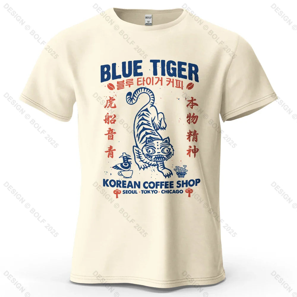 Trendy Printed Men's T-Shirt 100% Cotton Oversized Cultural Graphic Tees for Women Tops Tees Casual Streetwear