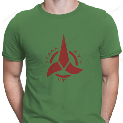 Star Trek Klingon Empire Men's Graphic Crew Neck Tee Street Casual Style Tops for Men and Women