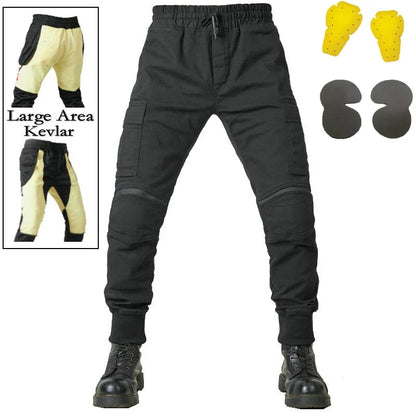 Motorcycle Riding Jeans Pants Soft And Casual Inset Gear Wear-resistant Fireproof Kevlar Protective Layer On Hips And Knees