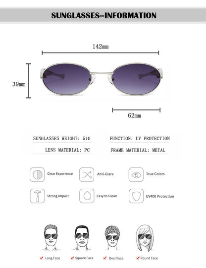Oval Sunglasses Women Trendy 2025 Luxury Vintage Sunglass Fashion Glasses Dropshipping Lentes De Sol Mujer Lunette Soleil Femme