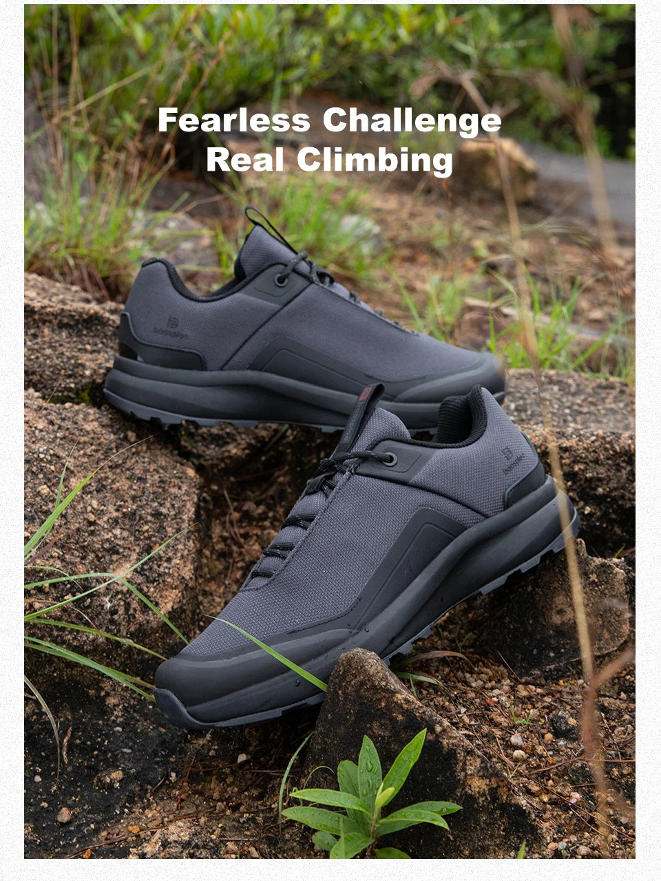 Men Hiking Shoes Litchi Leather High Quality Male Trekking Climbing Sneakers Non-slip Luxury Designer Outdoor Shoe