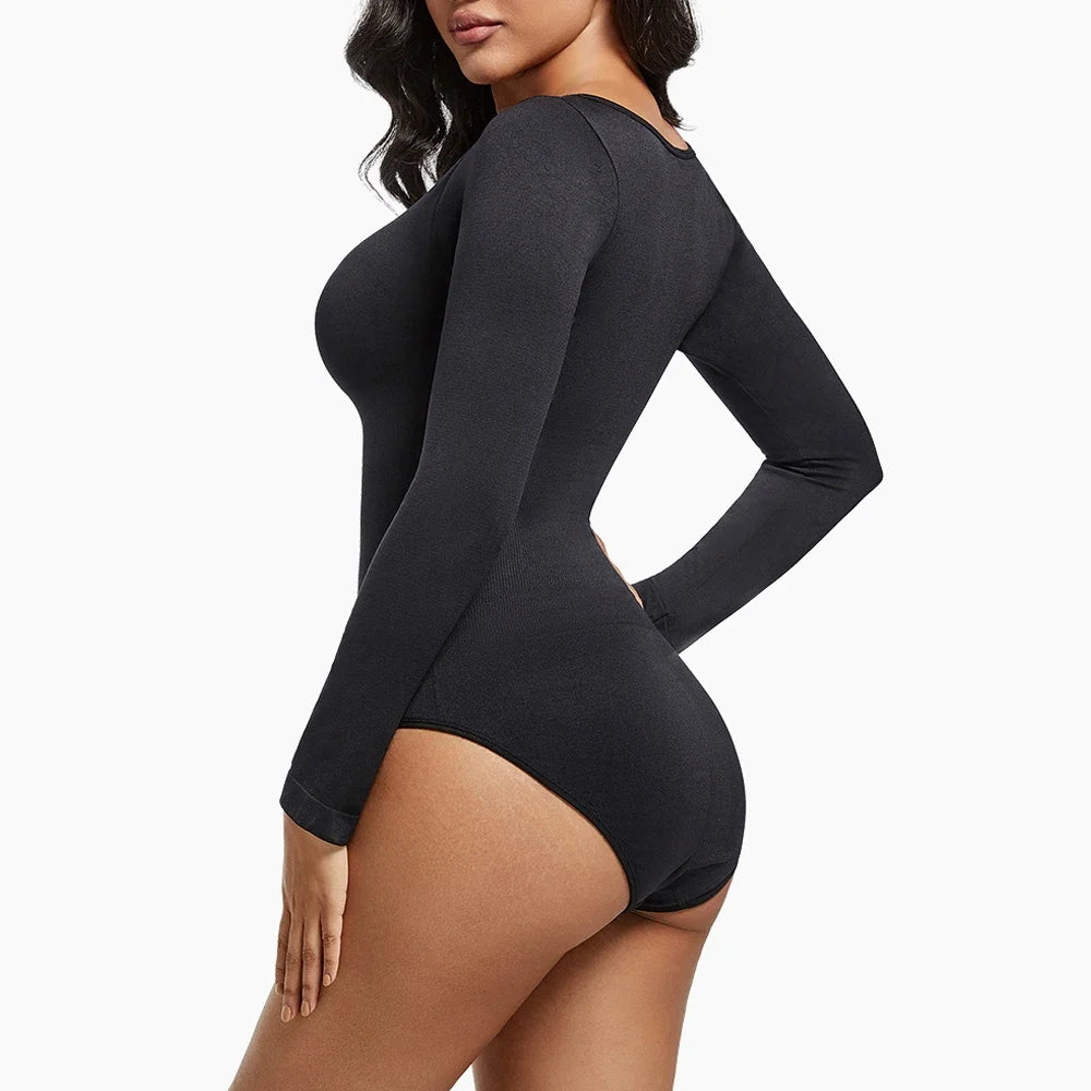 Body Shapewear Bodysuit Tummy Control Women Hooks Crotch Body Shaper Jumpsuit for Abdomen Control
