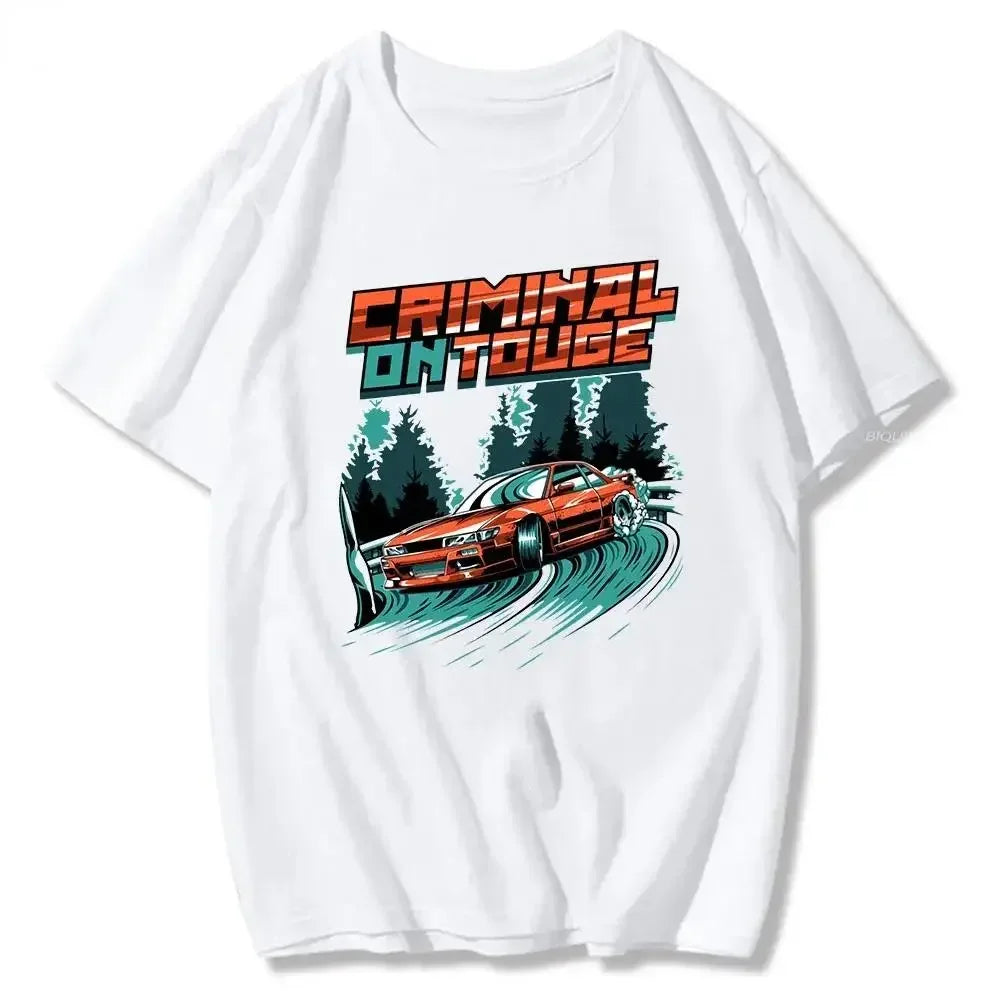 Initial D T Shirt Japanese Anime Graphic Funny Harajuku Manga T Shirt Fashion Casual Short Sleeve T Shirt Women Clothes