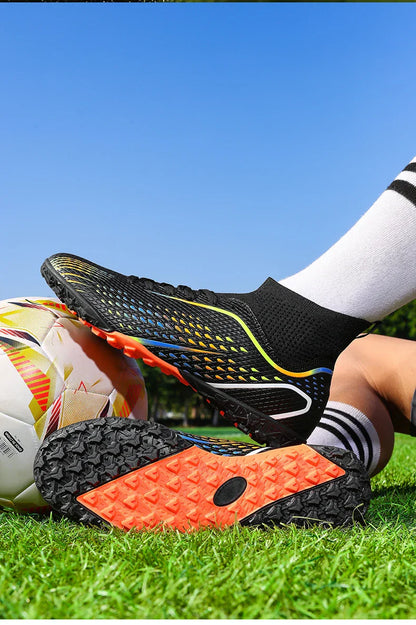New Men Soccer Shoes Professiona Football Boot Turf Futsal Match Grass Unisex Outdoor Training Soccer Cleats Non-slip Breathable
