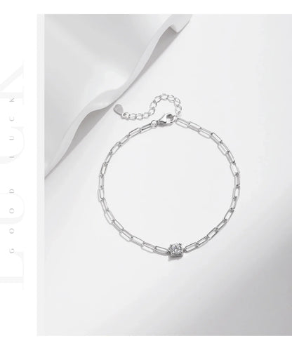 Clear D Color Moissanite Bracelet 0.3 Carat Lab Diamond 925 Sterling Silver Elegant Bracelet For Women Fine Jewelry