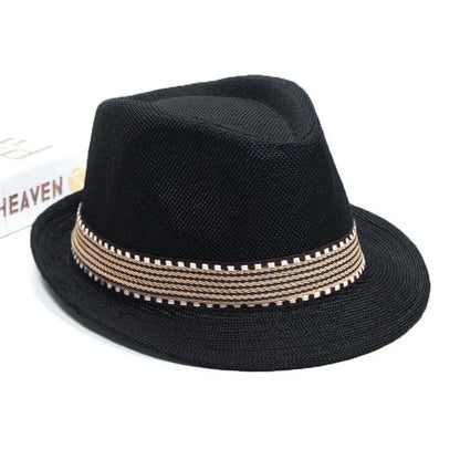 Summer Fedoras Spring and Summer Korean Party Jazz Hat Cotton Linen Top Hat  for Buchet Hat Panama Cap