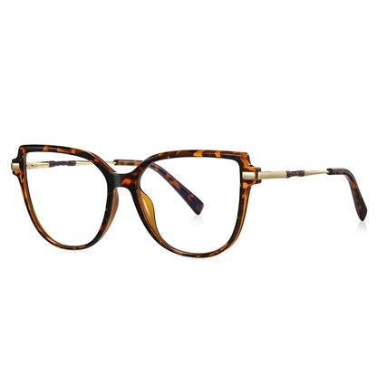 Stylish Large Frame Simple Geometric Design Anti-blue Light Reading Glasses Customized Prescription Available PFD2210