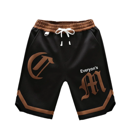 2025 Summer Men's Running Shorts Casual Jogging Sport Short Pants patchwork Print Drawstring Loose Dry Gym Sports Shorts