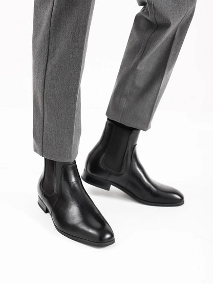 40~46 Chelsea Boots Men 2024 Brand Comfortable Fashion Leather Men Boots #KD431