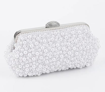 Pearl Clutch Bags Women Purse Ladies white Hand Bags Evening Bags for Party Wedding black Shoulder Bag Bolsa Feminina