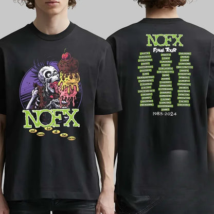 Men Women Fans Essentials Short Sleeve Tops Fashion Brand Summer Casual Daily Tee NOFX Rock Band Graphic Cotton T-shirt Unisex