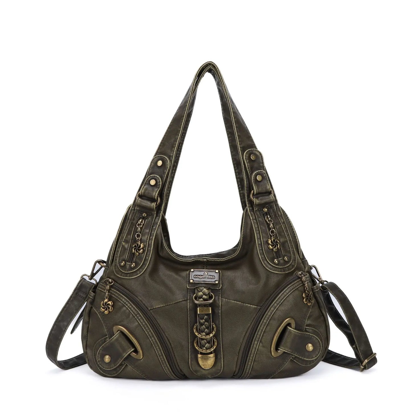 Women Handbags Leopard Bag Top-handle Handbag Fashion Satchel Dumpling Pack Shoulder Bag Tote Bag Hobos Large Purse