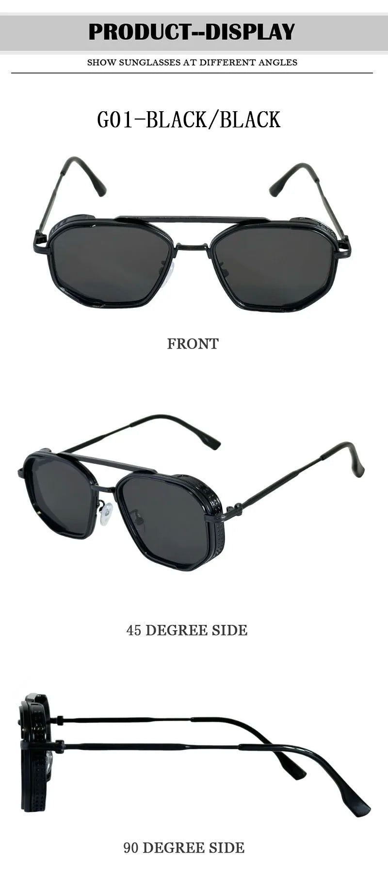 Vintage New Square Sunglass Men Fashion Steampunk Sunglasses Women 2025 Retro Glasses Gafas De Sol Hombre Lunette Soleil Femme
