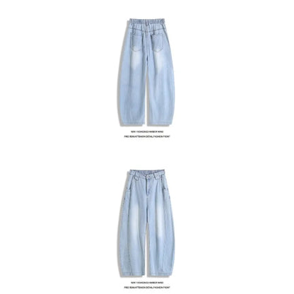 Man Pants Mens Jeans Summer New High Street Fashion Casual Thin Ice Silk Curved Blade Trousers For Men