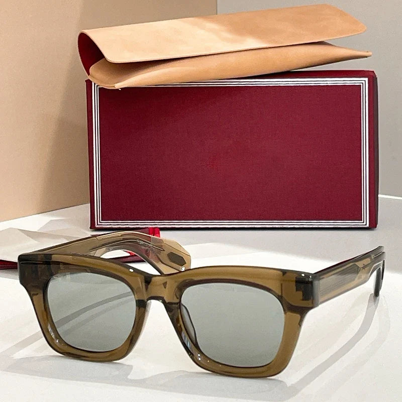 Dealan Uv400 High Quality Men and Women Sunglasses Designer Japan Handmade Optical Prescription Limited Edition Eyewear
