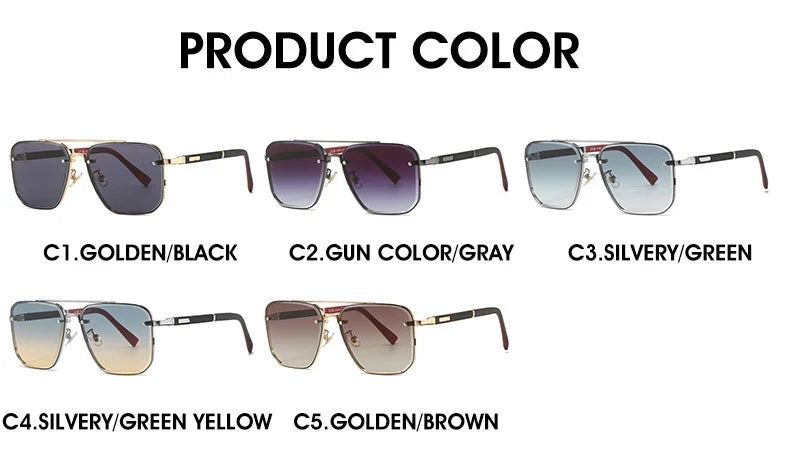 2023 Luxe Square Sunglasses For Men Vintage UV400 Sunglasses Women Trendy Fashion Sun Glasses Retro Gafas De Sol Hombre Lunette