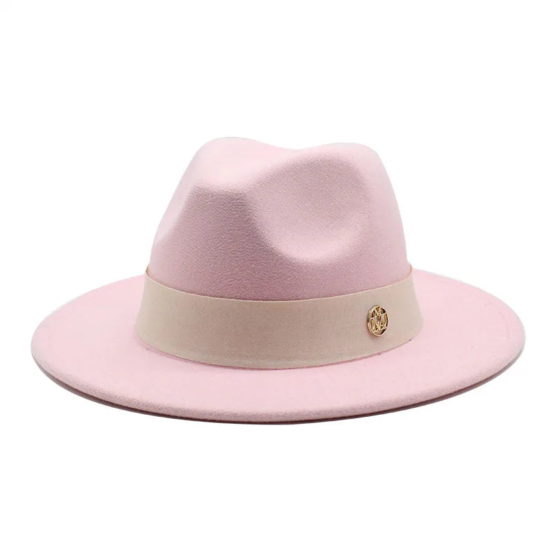 New Fedora Hat for Women Winter Elegant Fashion Formal Wedding Decorate Church Cap Panama Party Jazz Hat Chapeau Femme