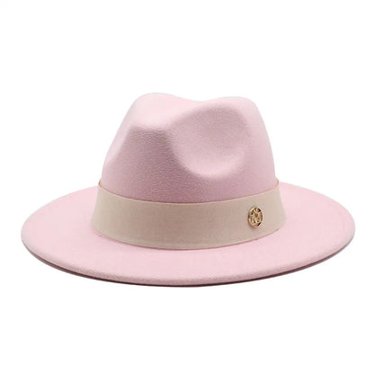 New Fedora Hat for Women Winter Elegant Fashion Formal Wedding Decorate Church Cap Panama Party Jazz Hat Chapeau Femme