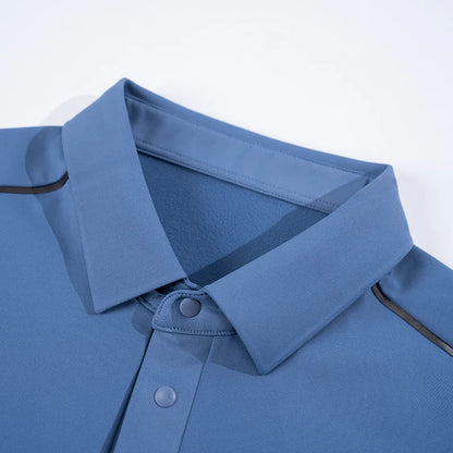 Autumn and winter outdoor high quality golf elastic long sleeve POLO shirt Fashion base office casual POLO T-shirt Tops