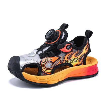 Children Sandals Lightweight Soft Sole Daily Wear Hollow Out Beach Shoes Anti Slip Wear-resistant Versatile Sports Leisure Shoes