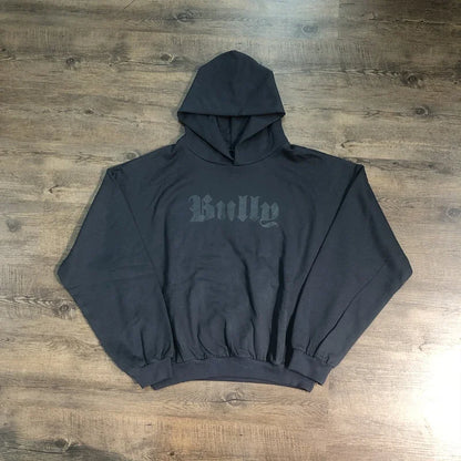 BULLY KANYE American Style Sweatshirt Oversized Printed Vintage Loose Pullover Casual Hoodie Men