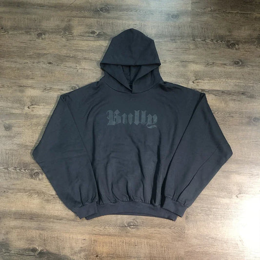 BULLY KANYE American Style Sweatshirt Oversized Printed Vintage Loose Pullover Casual Hoodie Men