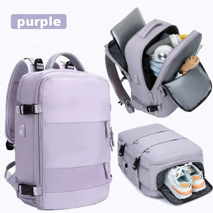 Travel Backpack for Women 40x25x17 Airplane Cabin Backpack Carry-On Luggage 14inch Laptop Backpack Casual Schoolbackpack
