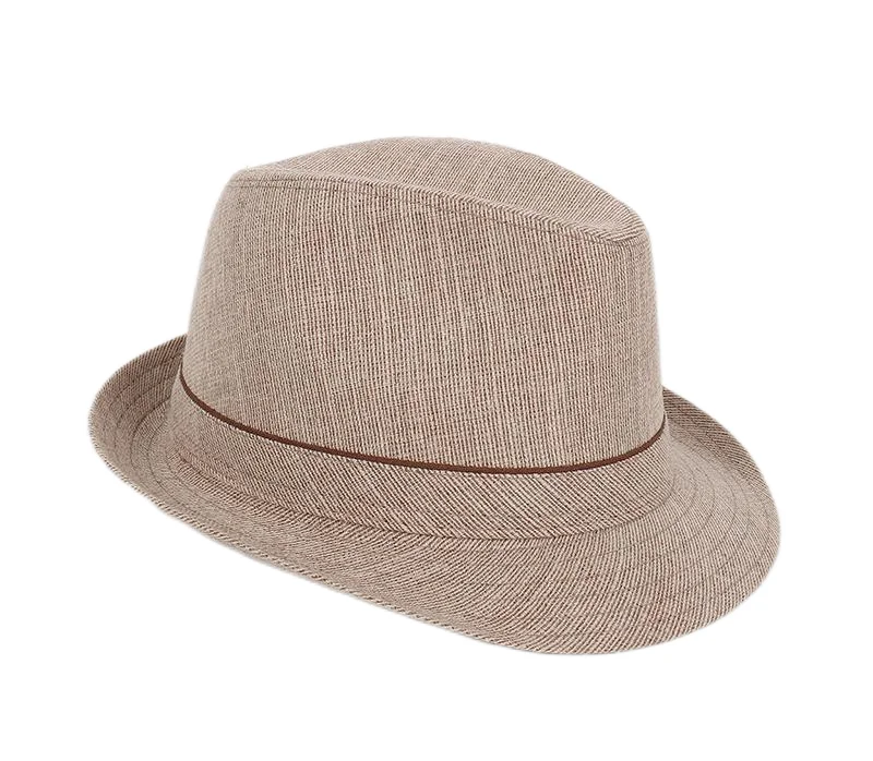Spring&Autumn Men Fedoras  Top Jazz Plaid Hat Adult Bowler Hats Classic Version Chapeau Hats