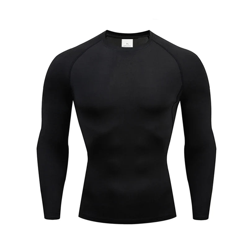 Men and women quick drying sportswear T-shirts long sleeved tight fitting clothes comfortable and breathable running clothes