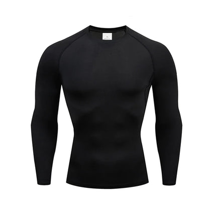 Men and women quick drying sportswear T-shirts long sleeved tight fitting clothes comfortable and breathable running clothes