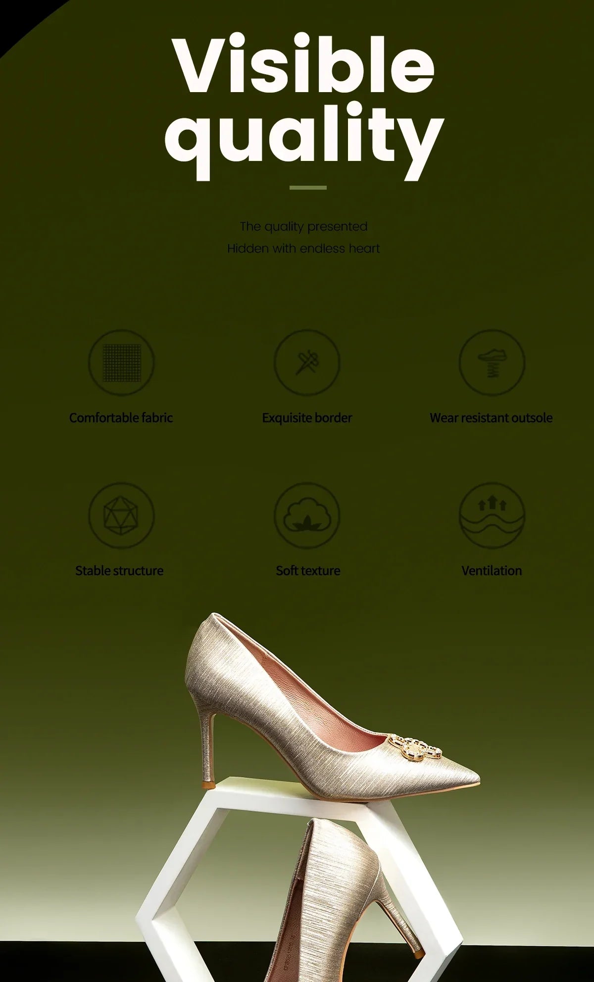 Heels Women's New High Quality Glitter Evening Shoes Women's Party Wedding Shoes 9cm