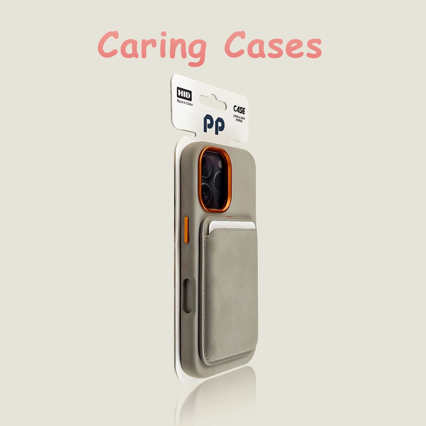 For iPhone 17 Pro Max Case Titan Gray Magnetic Card Slot Shockproof Compatible with iPhone 16 15 14 13